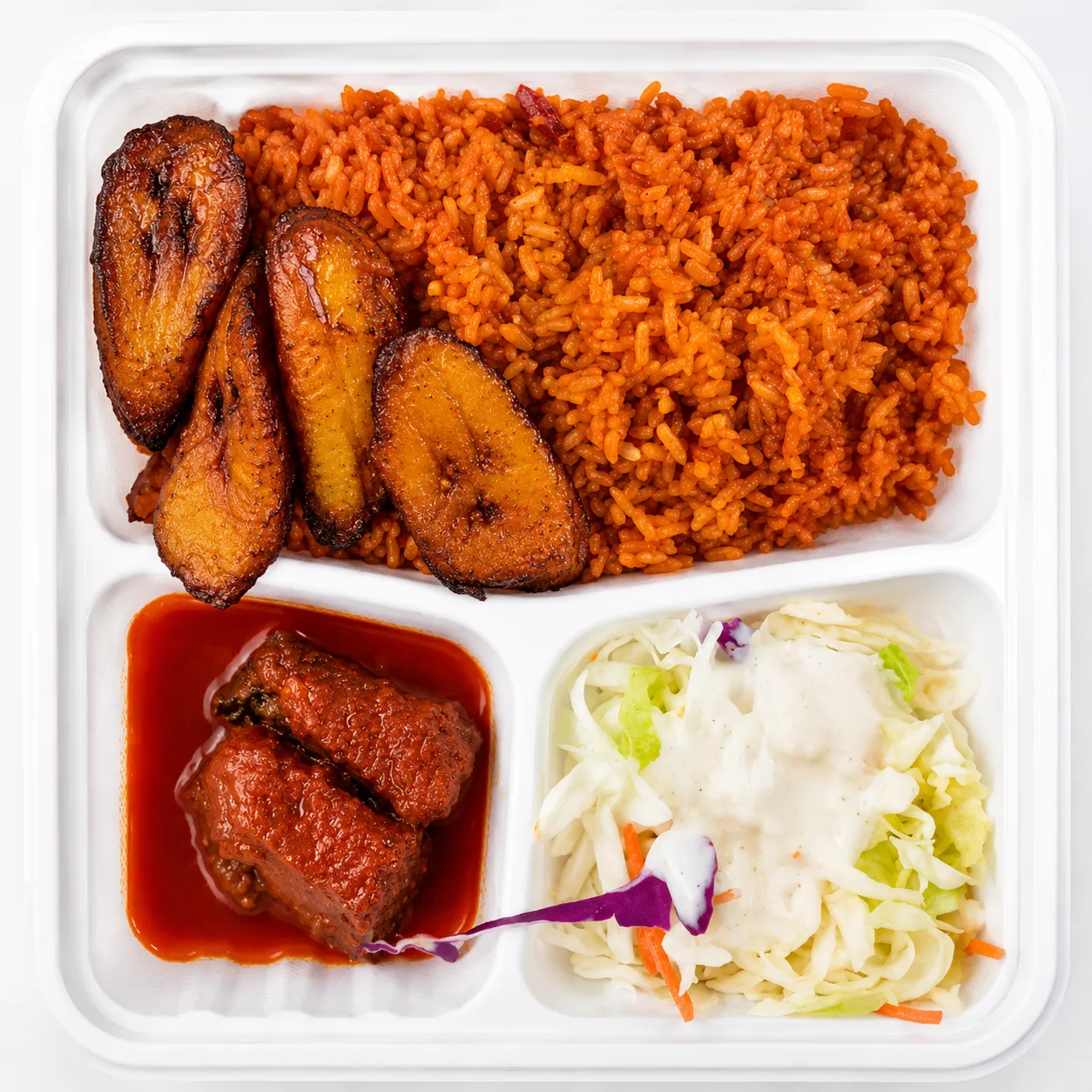 Jollof Rice and Beef at Akin's African Restaurant in Winnipeg's West End